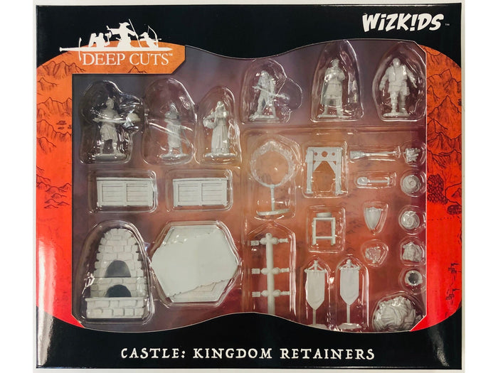 Role Playing Games Wizkids - Unpainted Miniatures - Deep Cuts - Townspeople - Castle 2 - 90121 - Cardboard Memories Inc.
