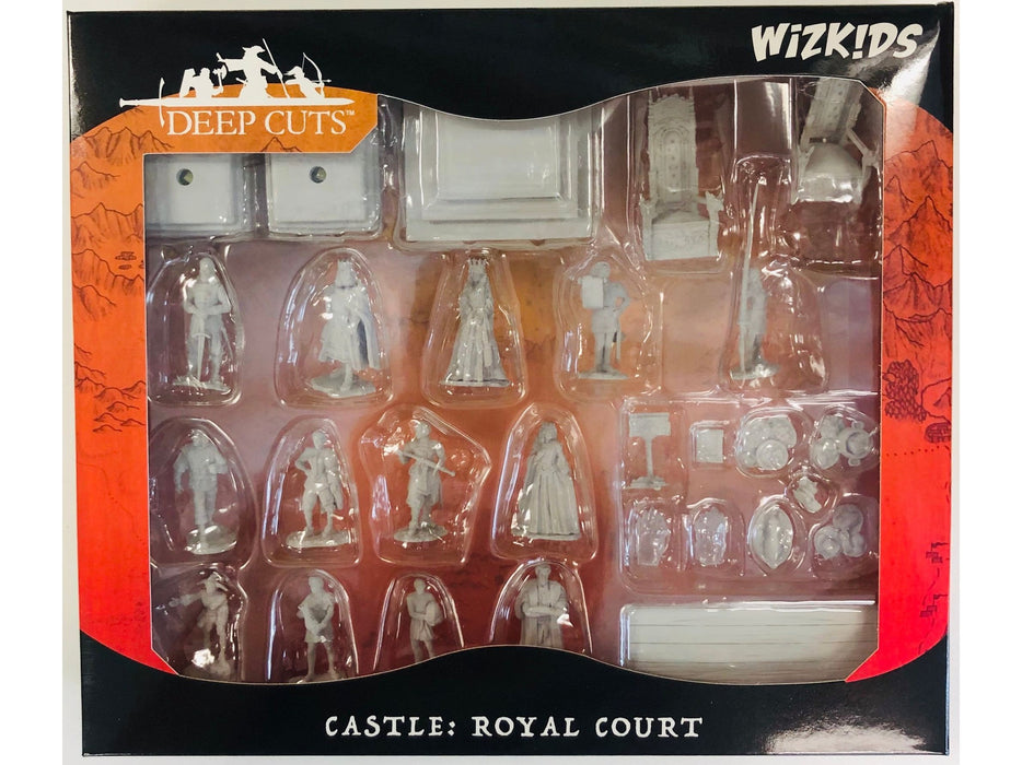 Role Playing Games Wizkids - Unpainted Miniatures - Deep Cuts - Townspeople - Castle 1 - 90096 - Cardboard Memories Inc.