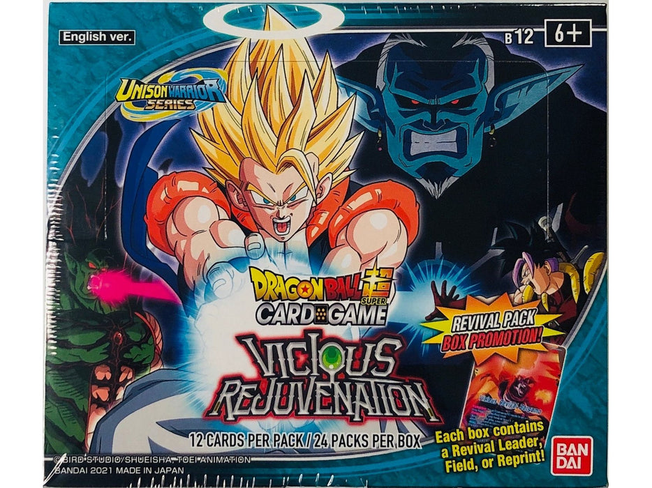 Trading Card Games Bandai - Dragon Ball Super - Unison Warriors 3 - Vicious Rejuvenation - Booster Box - Cardboard Memories Inc.