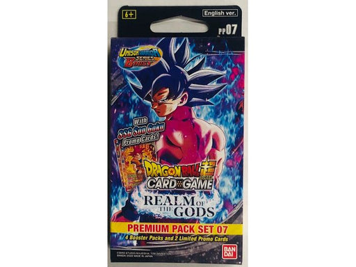 Trading Card Games Bandai - Dragon Ball Super - Unison Warriors 7 - Realm of the Gods - Premium Pack Set - Cardboard Memories Inc.