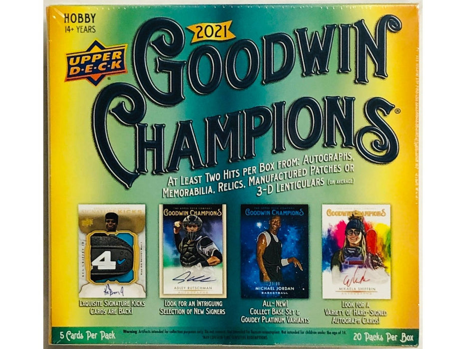 Sports Cards Upper Deck - 2021 - Goodwin Champions - Trading Card Hobby Box - Cardboard Memories Inc.