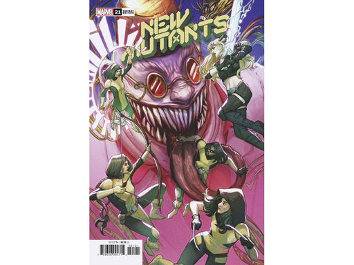 Comic Books Marvel Comics - New Mutants 021 - Edge Variant Edition (Cond. VF-) - 10605 - Cardboard Memories Inc.