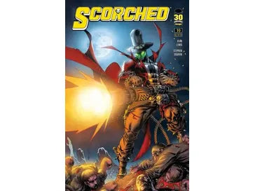 Comic Books Image Comics - Spawn Scorched 010 (Cond. VF-) - Keane Variant Edition - 14449 - Cardboard Memories Inc.
