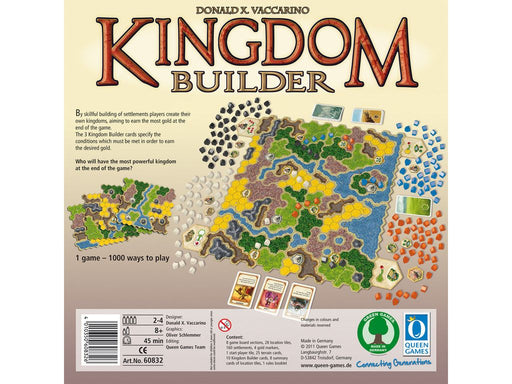 Board Games Queen Games - Kingdom Builder - Cardboard Memories Inc.