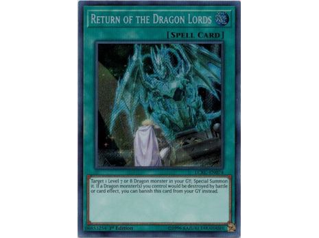 Trading Card Games Konami - Yu-Gi-Oh! - Return Of The Dragon Lords - 1st Edition Secret Rare - LCKC-EN074 - Cardboard Memories Inc.