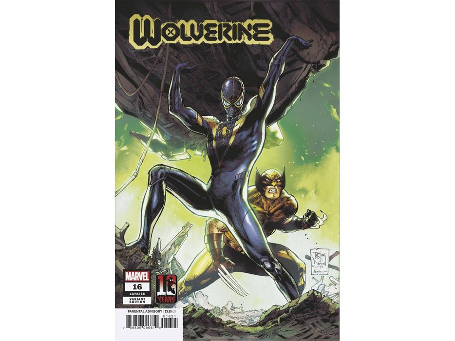 Comic Books Marvel Comics - Wolverine 016 - Daniel Miles Morales 10th Anniversary Variant Edition (Cond. VF-) - 10019 - Cardboard Memories Inc.