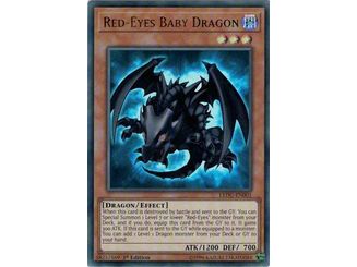 Trading Card Games Konami - Yu-Gi-Oh! - Red-Eyes Baby Dragon - 1st Edition Ultra Rare - LEDU-EN001 - Cardboard Memories Inc.