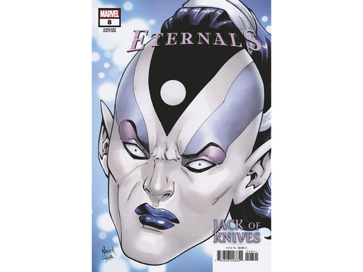 Comic Books Marvel Comics - Eternals 008 - Nauck Headshot Variant Edition - 9326 - Cardboard Memories Inc.