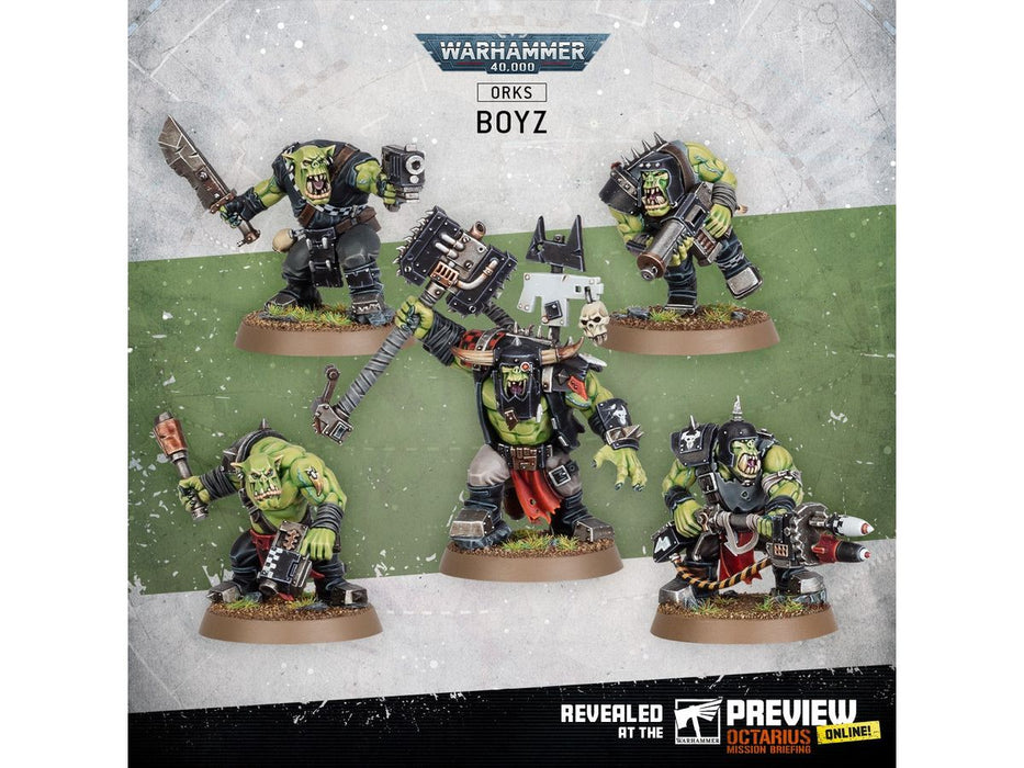 Collectible Miniature Games Games Workshop - Warhammer 40K - Orks - Boyz - 50-57 - Cardboard Memories Inc.