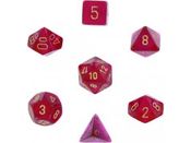 Dice Chessex Dice - Borealis Magenta with Gold - Set of 7 - CHX 27424 - Cardboard Memories Inc.