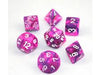 Dice Chessex Dice - Festive Violet with White - Set of 7 - CHX 27457 - Cardboard Memories Inc.