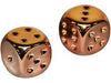 Dice Chessex Dice - Copper Plated - Set of 2 - CHX 29011 - Cardboard Memories Inc.