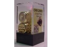 Dice Chessex Dice - Gold Plated - Set of 2 - CHX 26832 - Cardboard Memories Inc.
