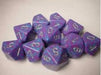 Dice Chessex Dice - Speckled Silver Tetra - Set of Ten D10 - CHX 25147 - Cardboard Memories Inc.