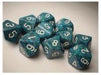 Dice Chessex Dice - Speckled Sea - Set of Ten D10 - CHX 25116 - Cardboard Memories Inc.