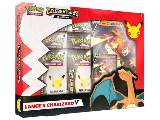 Trading Card Games Pokemon - 2021 - Celebrations - Lances Charizard V - Trading Card Collection Box - Cardboard Memories Inc.
