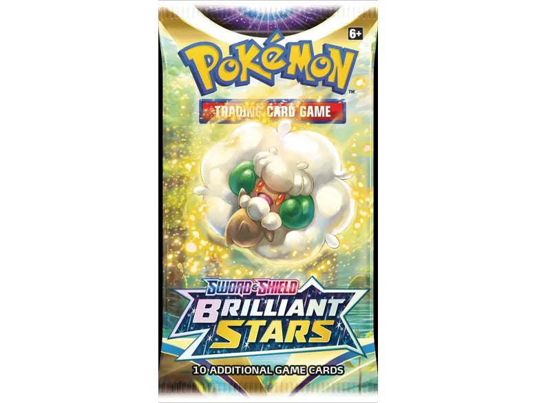 Trading Card Games Pokemon - Sword and Shield - Brilliant Stars - Trading Card Booster Pack - Cardboard Memories Inc.