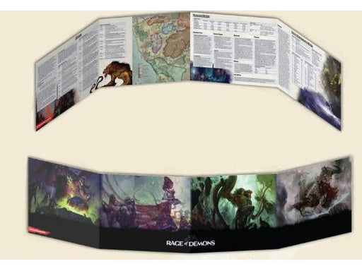 Role Playing Games Wizards of the Coast - Dungeons and Dragons - Rage of Demons Dungeon Masters Screen - Cardboard Memories Inc.