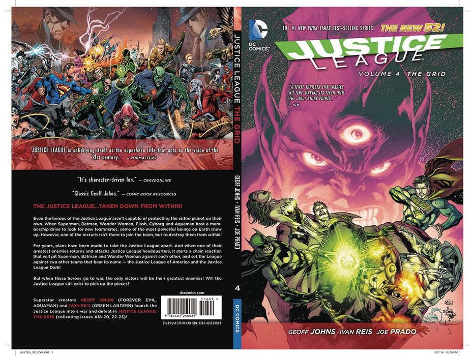 Comic Books, Hardcovers & Trade Paperbacks DC Comics - Justice League Vol. 004 - The Grid - HC0100 - Cardboard Memories Inc.