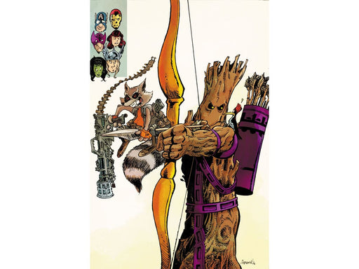 Comic Books Marvel Comics - Avengers World 015 AXIS - Rocket Raccoon & Groot Variant Edition (Cond. VF-) - 13677 - Cardboard Memories Inc.