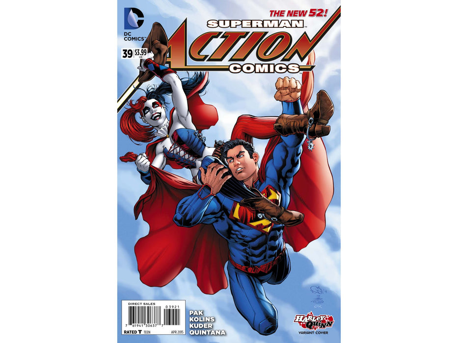 Comic Books DC Comics - Action Comics 039 - Harley Quinn Variant Edition (Cond VF-) - 13388 - Cardboard Memories Inc.