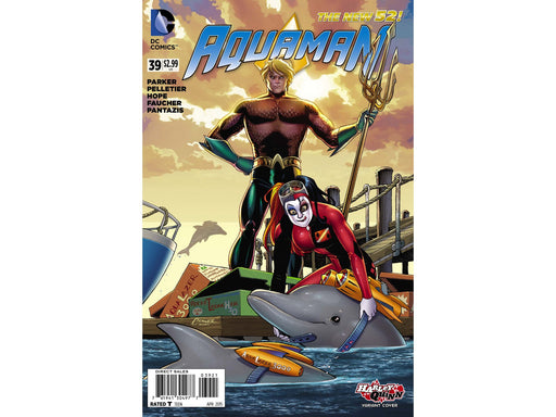 Comic Books DC Comics - Aquaman 039 Harley Quinn Variant (Cond. VF-) 14885 - Cardboard Memories Inc.