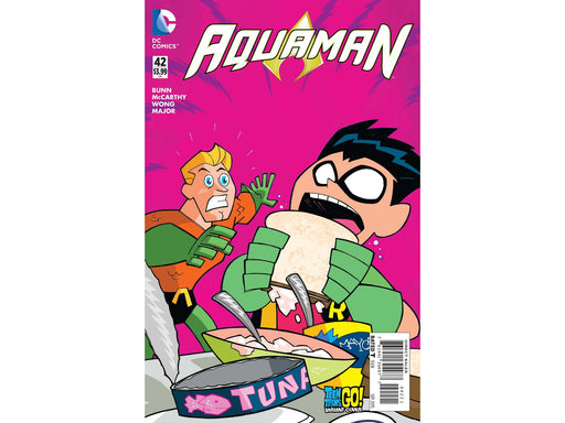 Comic Books DC Comics - Aquaman 042 Teen Titans Go Variant (Cond. VF-) 15000 - Cardboard Memories Inc.