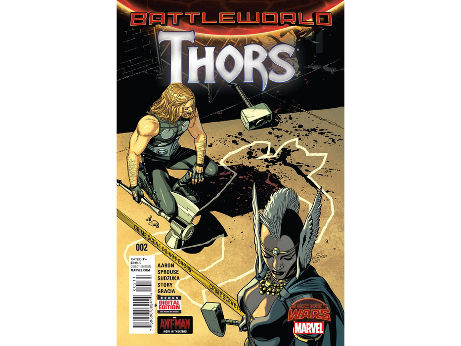 Comic Books Marvel Comics - Battleworld: Thors 002 (Cond. VF-) 17666 - Cardboard Memories Inc.