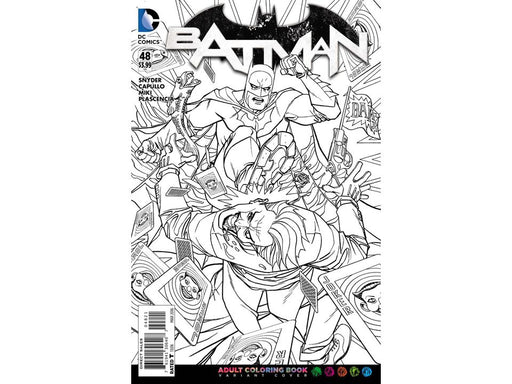 Comic Books DC Comics - Batman (2011 2nd Series) 048 - Adult Coloring Book Variant Edition (Cond. FN) - 0898 - Cardboard Memories Inc.