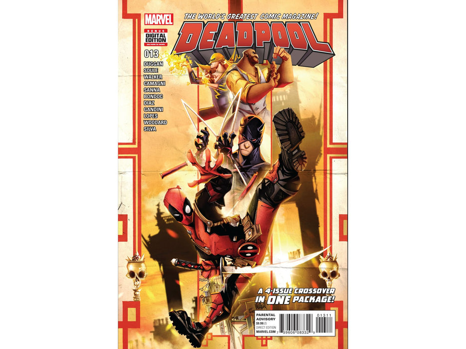 Comic Books Marvel Comics - Dead Pool 013 (Cond. VF) - 8067 - Cardboard Memories Inc.