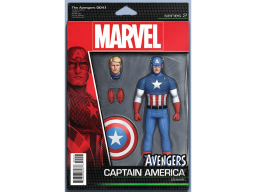 Comic Books Marvel Comics - Avengers (2017) 004.1 - Christopher Action Figure Variant (Cond. VF-) - 12559 - Cardboard Memories Inc.