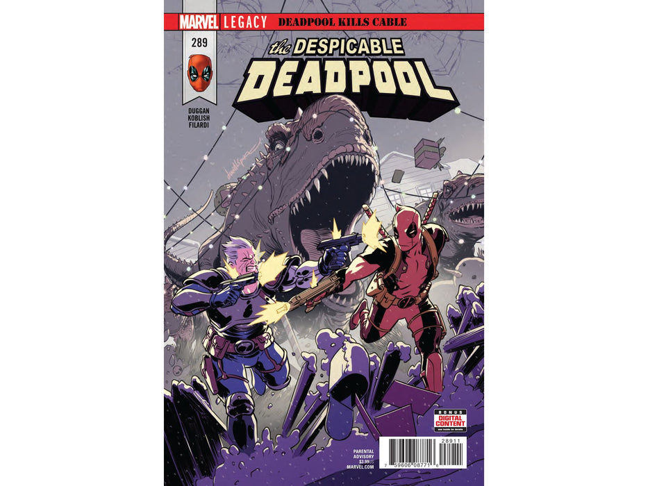 Comic Books Marvel Comics - Despicable Deadpool 289 LEG (Cond. VF) - 8437 - Cardboard Memories Inc.