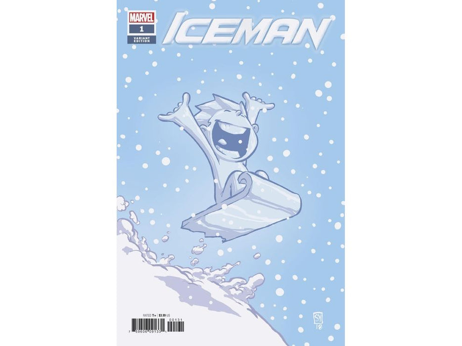 Comic Books Marvel Comics - Iceman 001 Of 005 (Cond. VF) - Young Variant Edition - 8295 - Cardboard Memories Inc.