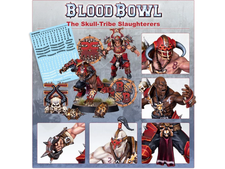 Collectible Miniature Games Games Workshop - Blood Bowl - Khorne Blood Bowl Team - Skull Tribe Slaughterers - 202-19 - Cardboard Memories Inc.