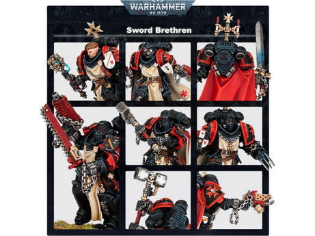 Collectible Miniature Games Games Workshop - Warhammer 40K - Black Templars - Sword Brethren - 55-43 - Cardboard Memories Inc.