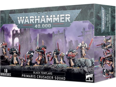 Collectible Miniature Games Games Workshop - Warhammer 40K - Black Templars - Primaris Crusader Squad - 55-45 - Cardboard Memories Inc.