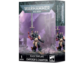 Collectible Miniature Games Games Workshop - Warhammer 40K - Black Templars - Emperor's Champion - 55-46 - Cardboard Memories Inc.