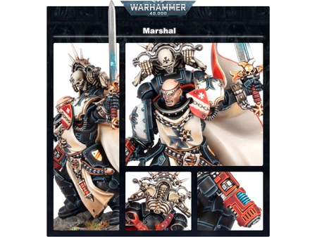 Collectible Miniature Games Games Workshop - Warhammer 40K - Black Templars - Marshal - 55-48 - Cardboard Memories Inc.