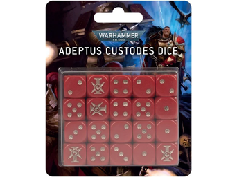 Collectible Miniature Games Games Workshop - Warhammer 40K - Adeptus Custodes - Dice Set - 01-16 - Cardboard Memories Inc.