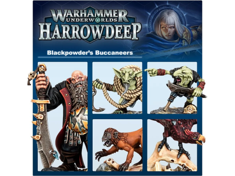 Collectible Miniature Games Games Workshop - Warhammer Underworlds - Harrowdeep - Blackpowders Buccaneers - 110-82 - Cardboard Memories Inc.