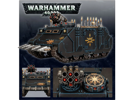 Collectible Miniature Games Games Workshop - Warhammer 40K - Chaos Space Marines - Chaos Rhino - 43-11 - Cardboard Memories Inc.