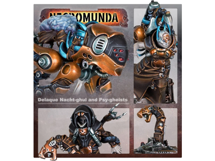 Collectible Miniature Games Games Workshop - Necromunda - House of Shadow - Delaque Nacht-Ghul, Psy-Gheists and Piscean Spektor - 300-77 - Cardboard Memories Inc.