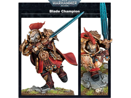 Collectible Miniature Games Games Workshop - Warhammer 40K - Adeptus Custodes - Blade Champion - 01-17 - Cardboard Memories Inc.
