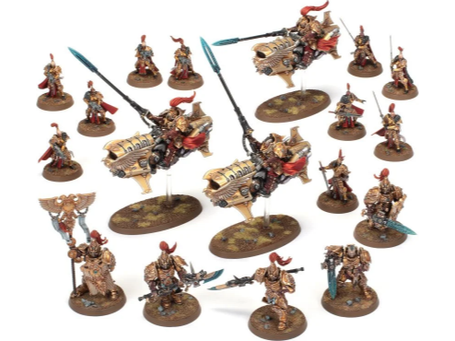 Collectible Miniature Games Games Workshop - Warhammer 40K - Adeptus Custodes - Combat Patrol - 01-18 - Cardboard Memories Inc.