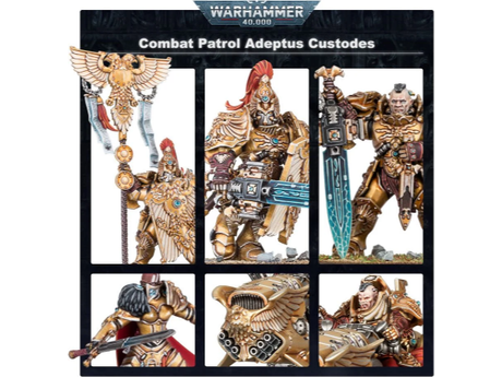 Collectible Miniature Games Games Workshop - Warhammer 40K - Adeptus Custodes - Combat Patrol - 01-18 - Cardboard Memories Inc.