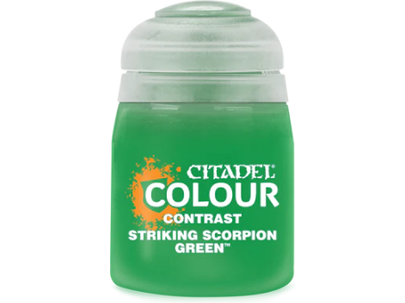 Paints and Paint Accessories Citadel Contrast Paint - Striking Scorpion Green - 29-51 - Cardboard Memories Inc.