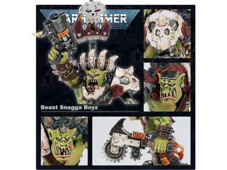 Collectible Miniature Games Games Workshop - Warhammer 40K - Orks - Beast Snagga Boyz - 50-51 - Cardboard Memories Inc.