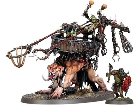 Collectible Miniature Games Games Workshop - Warhammer Age of Sigmar - Orruk Warclans - Marshcrawla Sloggoth - 89-66 - Cardboard Memories Inc.