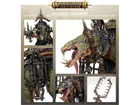 Collectible Miniature Games Games Workshop - Warhammer Age of Sigmar - Orruk Warclans - Swampboss Skumdrekk - 89-69 - Cardboard Memories Inc.