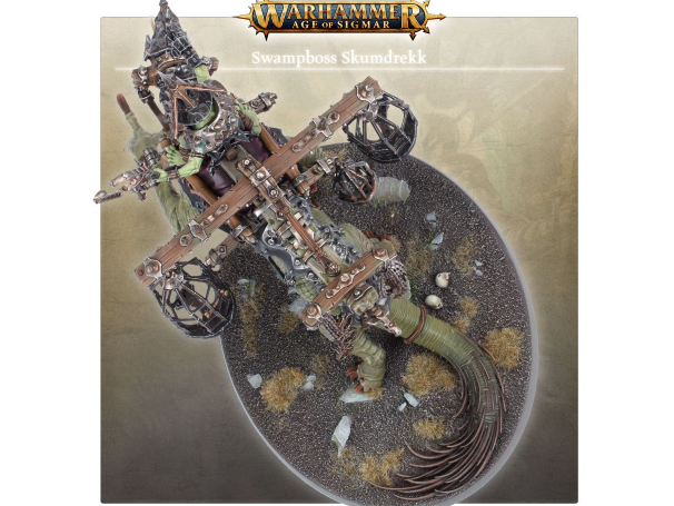 Collectible Miniature Games Games Workshop - Warhammer Age of Sigmar - Orruk Warclans - Swampboss Skumdrekk - 89-69 - Cardboard Memories Inc.